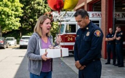 Sorprendí a mi esposo bombero en su estación por su cumpleaños; lo que me contó su capitán me dejó helada.