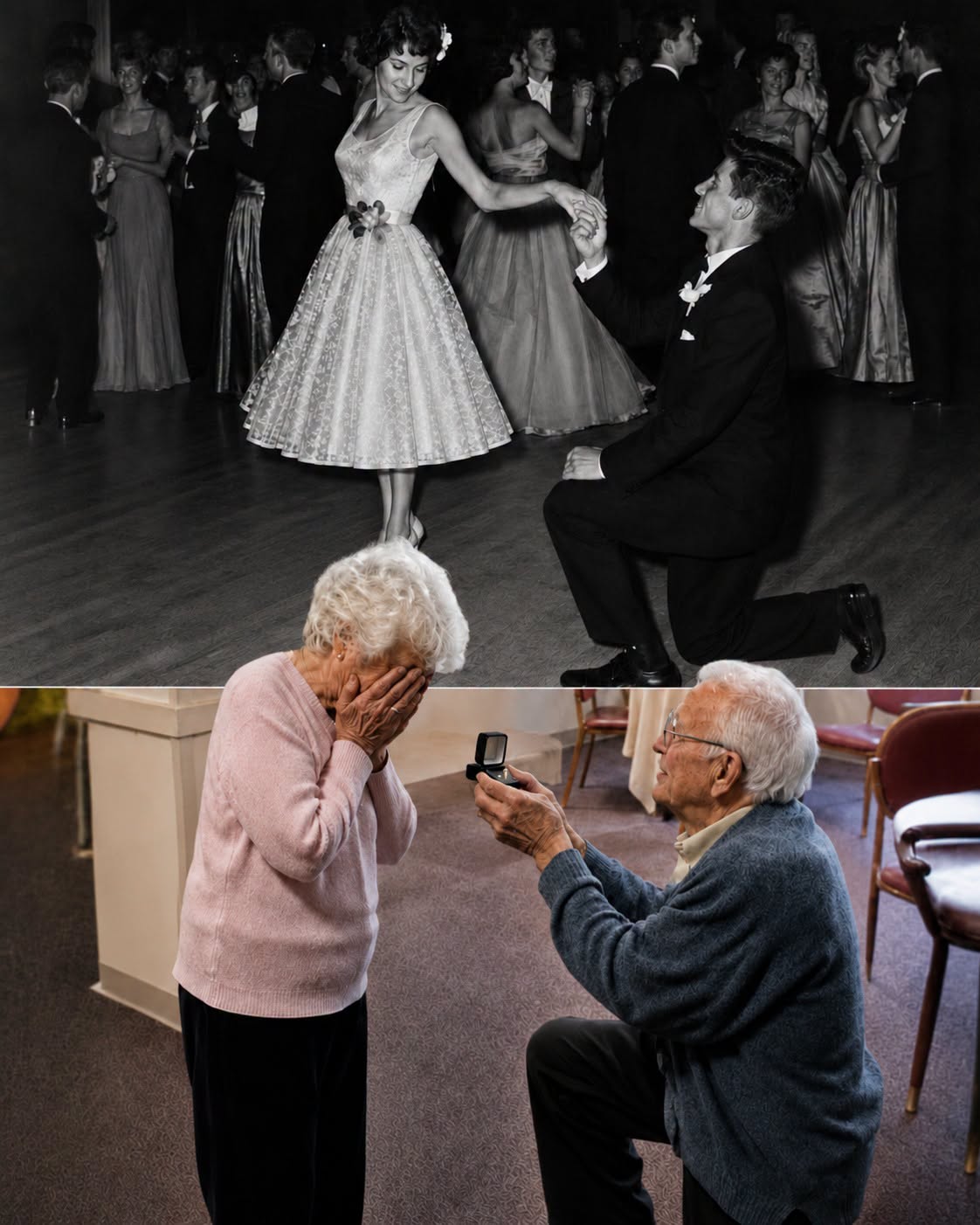 Un Hombre de 80 Años Encontró a Su Amor de Secundaria Después de 60 Años… Pero Cuando Se Arrodilló, Su Secreto ¡Dejó a Todos en Shock Un Hombre de 80 Años Encontró a Su Amor de Secundaria Después de 60 Años… Pero Cuando Se Arrodilló, Su Secreto ¡Dejó a Todos en Shock
