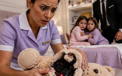 “Sus hijas sólo tienen pesadillas”, me dijeron después de ocho semanas de estudios y noches sin dormir. Pero a las 3:00 de la mañana, la empleada sintió que el oso vibraba, lo abrió con unas tijeras y encontró un dispositivo grabándolo todo. Me quedé en silencio, puse las 47 grabaciones sobre la mesa… y esperé a que llegara la persona que les había dado el regalo.