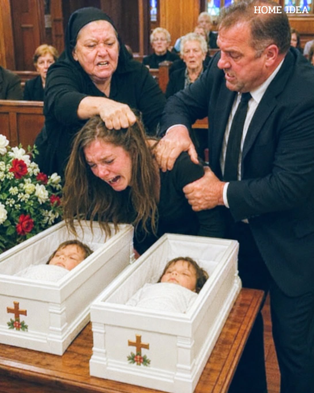 Mi hija de cuatro años, Emma, ​​permaneció inmóvil. Luego corrió hacia el pastor, gritando algo que provocó un silencio absoluto.
