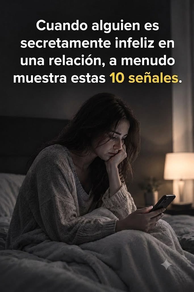 Cuando alguien es secretamente infeliz en una relación, a menudo muestra estas 10 señales: