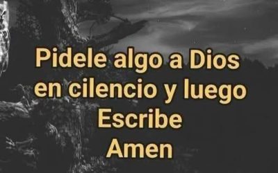 Escribe tu petición a Dios y espera su respuesta