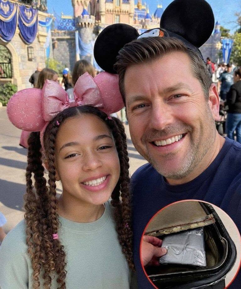 Nuestra hija adolescente desapareció durante un viaje a Disney con mi esposo. Un año después, la seguridad del aeropuerto encontró algo cosido dentro de su vieja maleta que me hizo gritar.