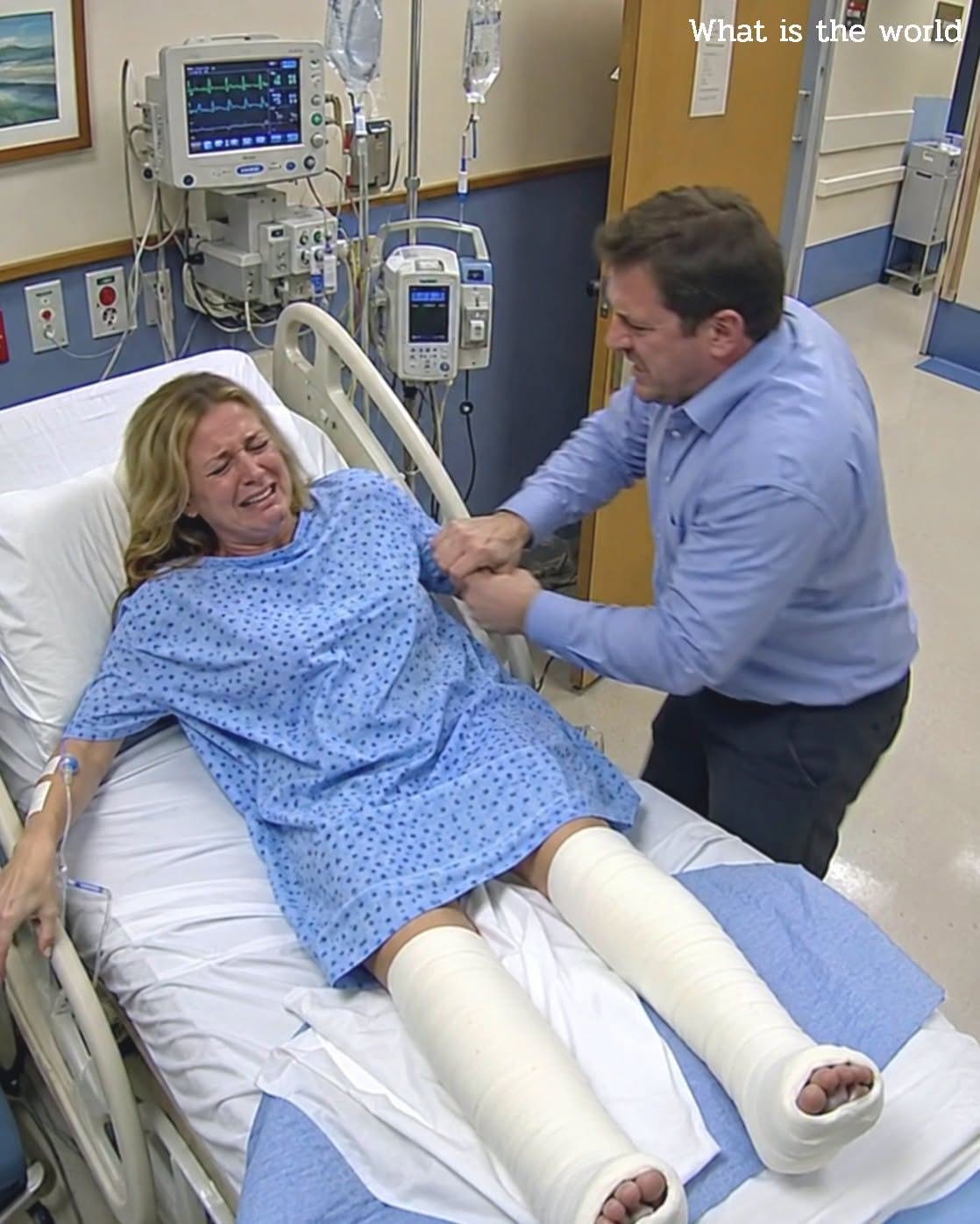 Mi esposo intentó arrastrarme de una cama de hospital después de mi accidente