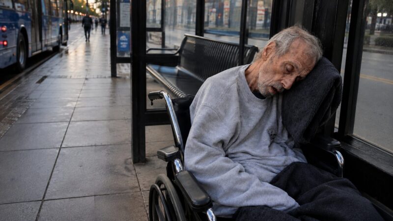 Un anciano con demencia fue encontrado solo en una estación de autobuses, sin identificación y sin memoria — ocho meses después, la policía descubrió su nombre… y supo por qué su propia familia lo había abandonado